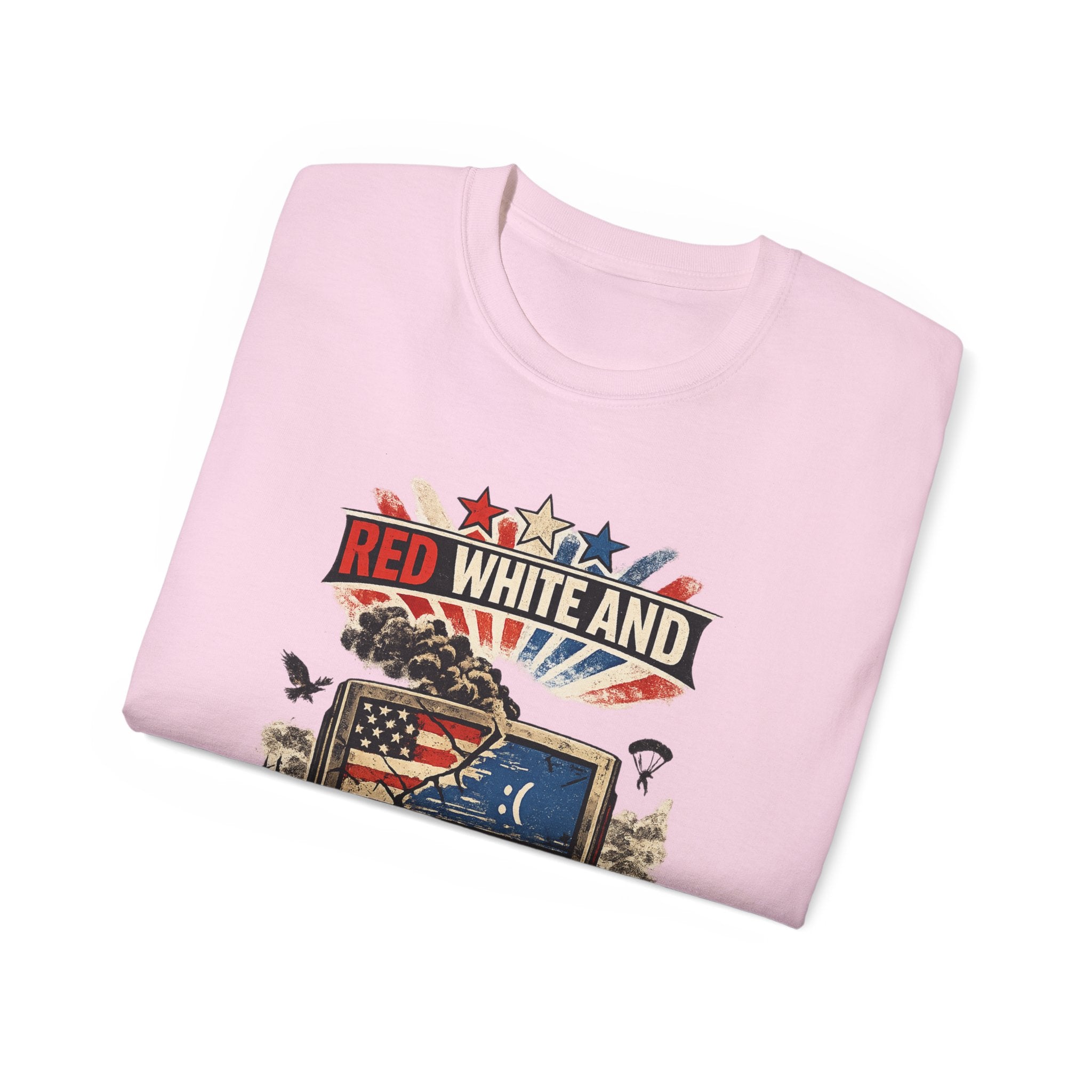 Patriotic 'Red White and Blue Screen of Death' Graphic Tee