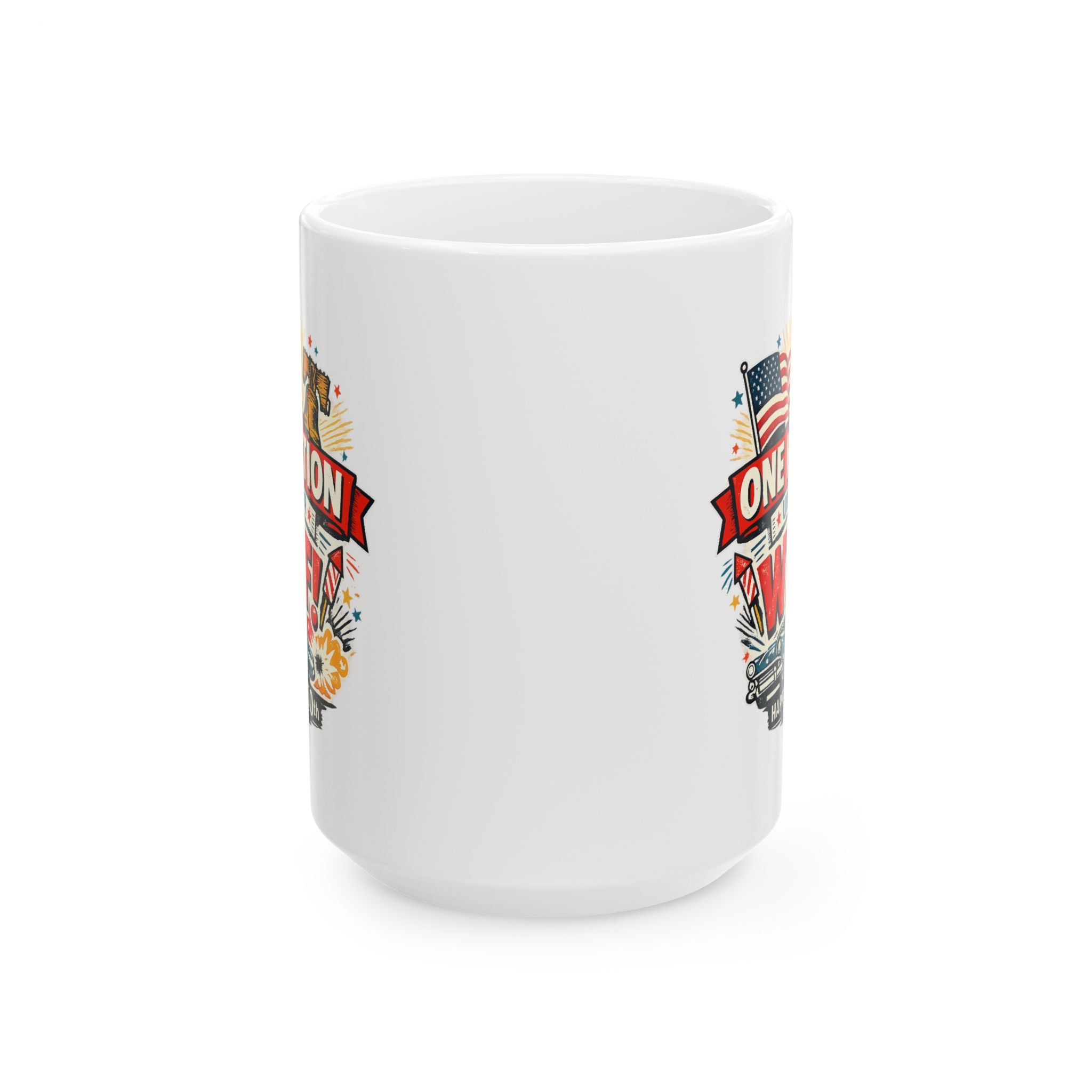 250th anniversary mug USA  — "One Nation Under WTF" Patriotic Military Coffee Cup