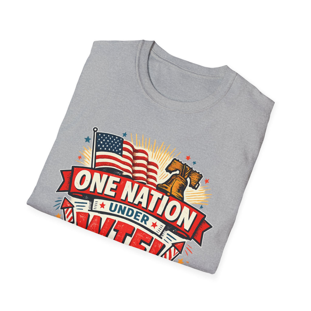 T-Shirt — One Nation Under WTF! Patriotic 250th Anniversary Graphic Tee
