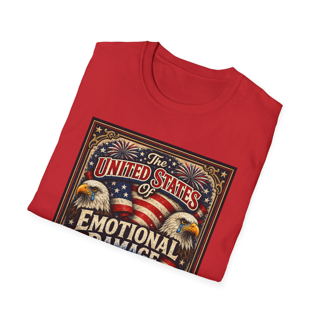 Emotional Damage Patriotic T-Shirt — "The United States of Emotional Damage" Vintage Liberty Tee