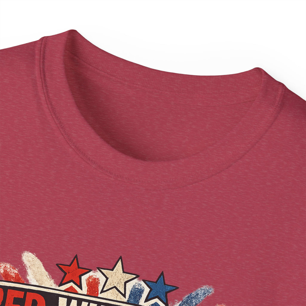 Patriotic 'Red White and Blue Screen of Death' Graphic Tee
