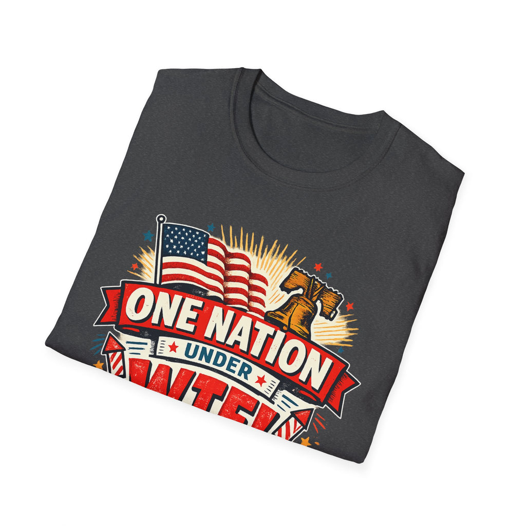 T-Shirt — One Nation Under WTF! Patriotic 250th Anniversary Graphic Tee