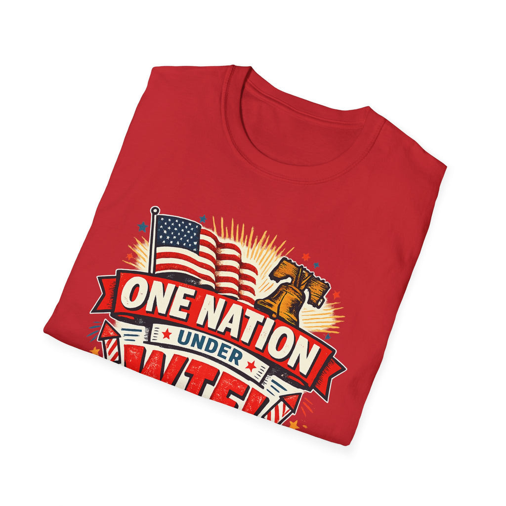 T-Shirt — One Nation Under WTF! Patriotic 250th Anniversary Graphic Tee