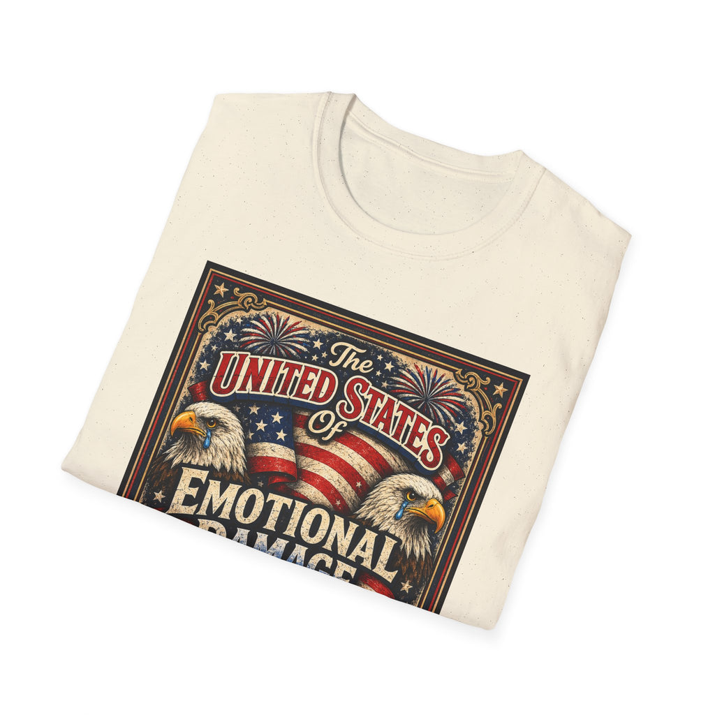 Emotional Damage Patriotic T-Shirt — "The United States of Emotional Damage" Vintage Liberty Tee