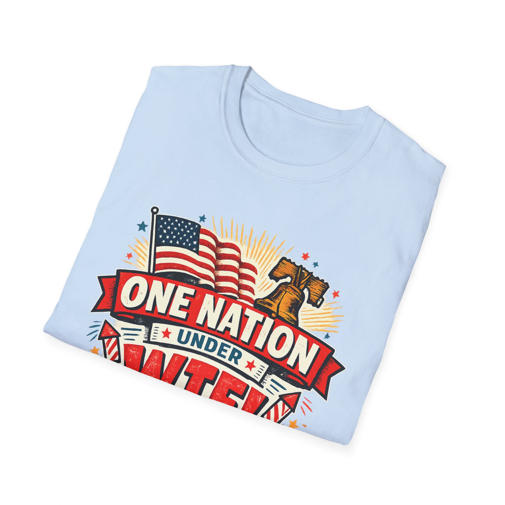 T-Shirt — One Nation Under WTF! Patriotic 250th Anniversary Graphic Tee