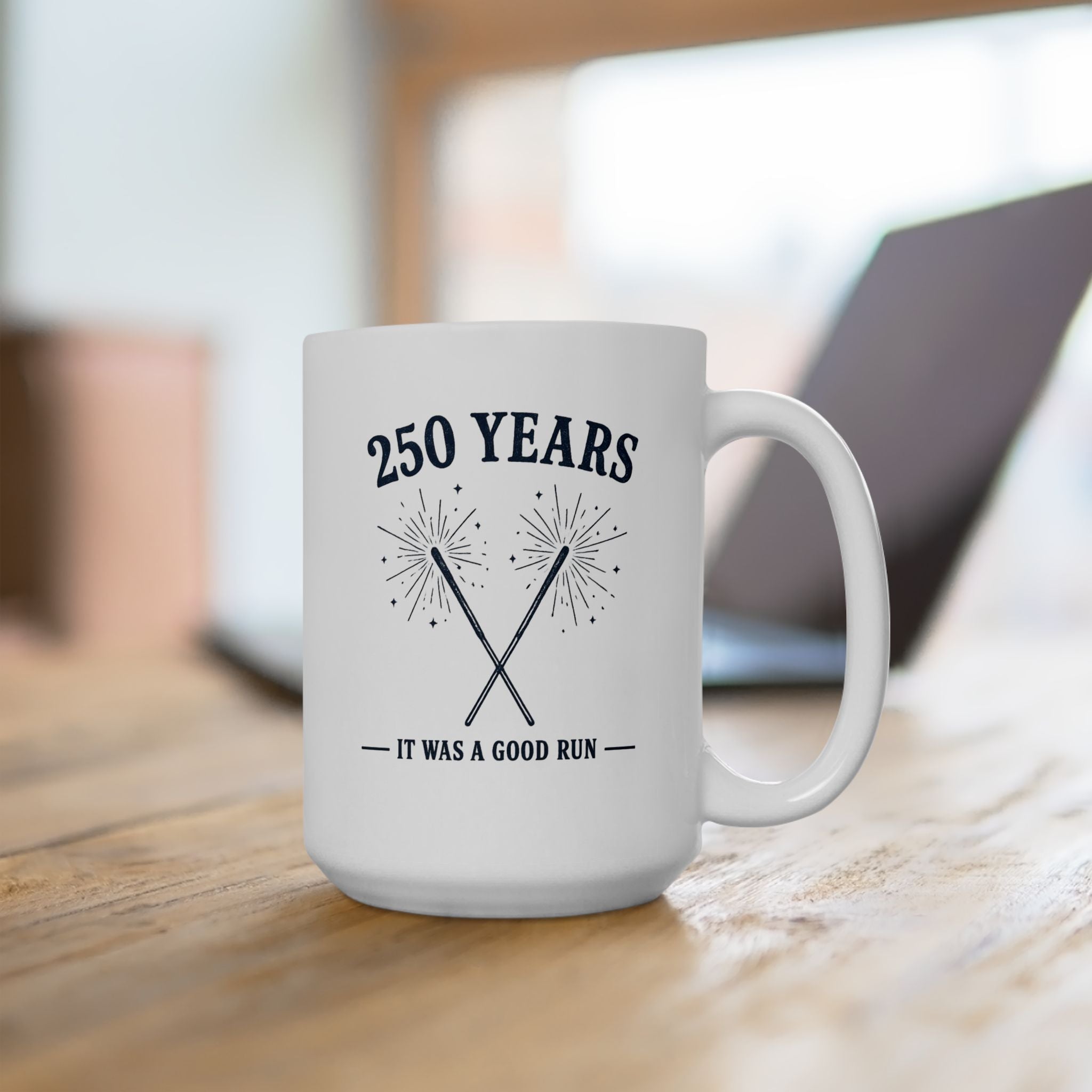 250 Years Together Anniversary Ceramic Mug — '250 Years' Celebration Coffee Cup