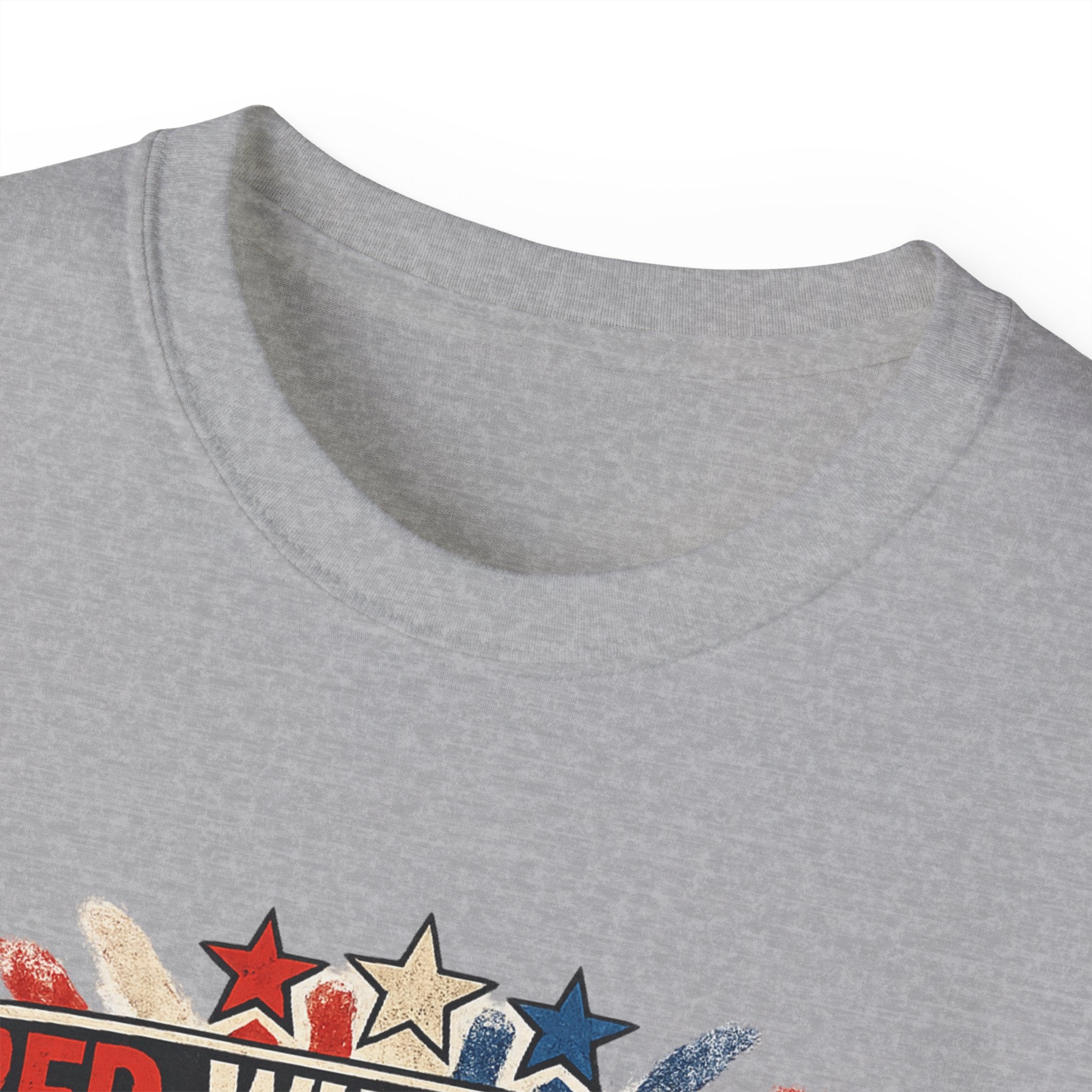 Patriotic 'Red White and Blue Screen of Death' Graphic Tee