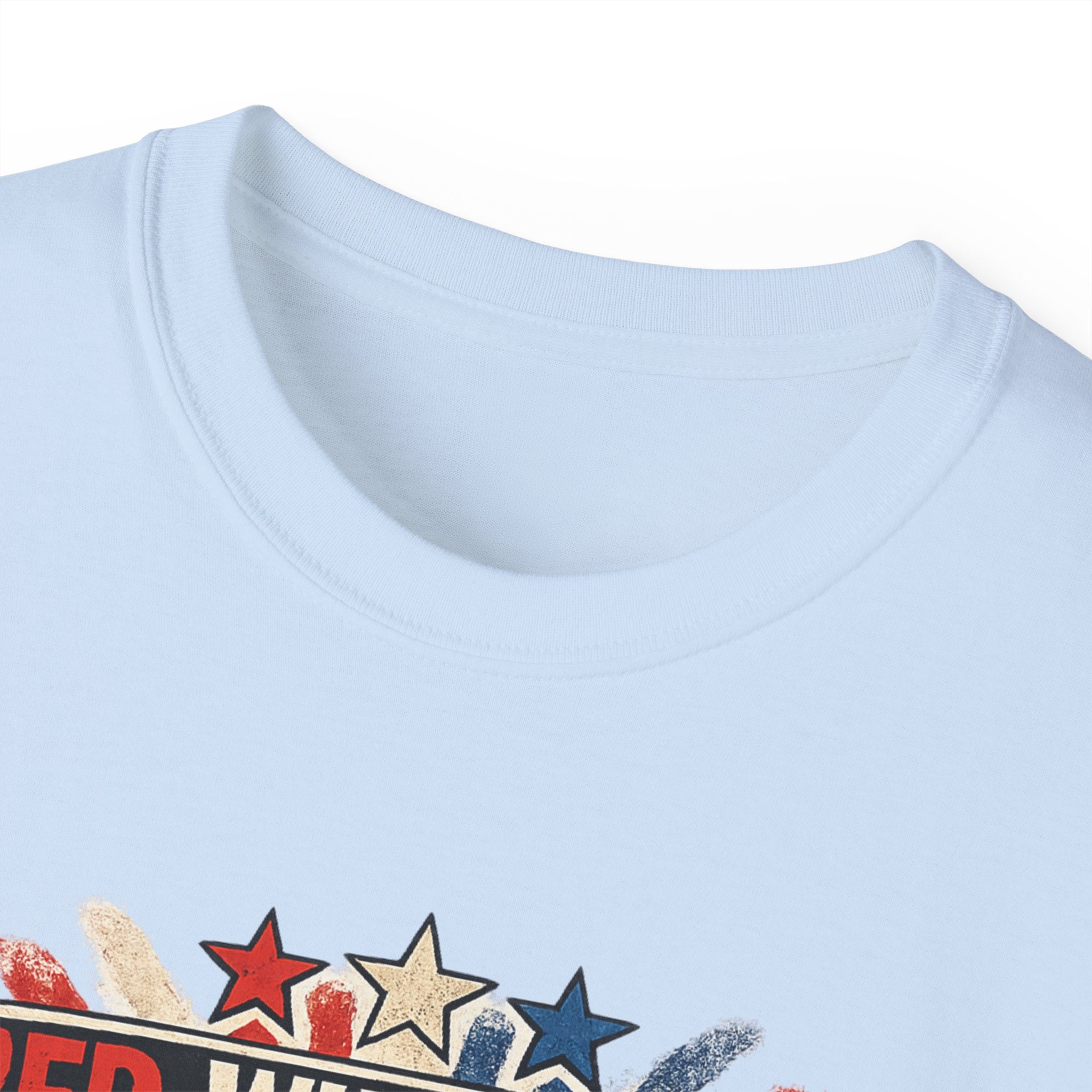 Patriotic 'Red White and Blue Screen of Death' Graphic Tee