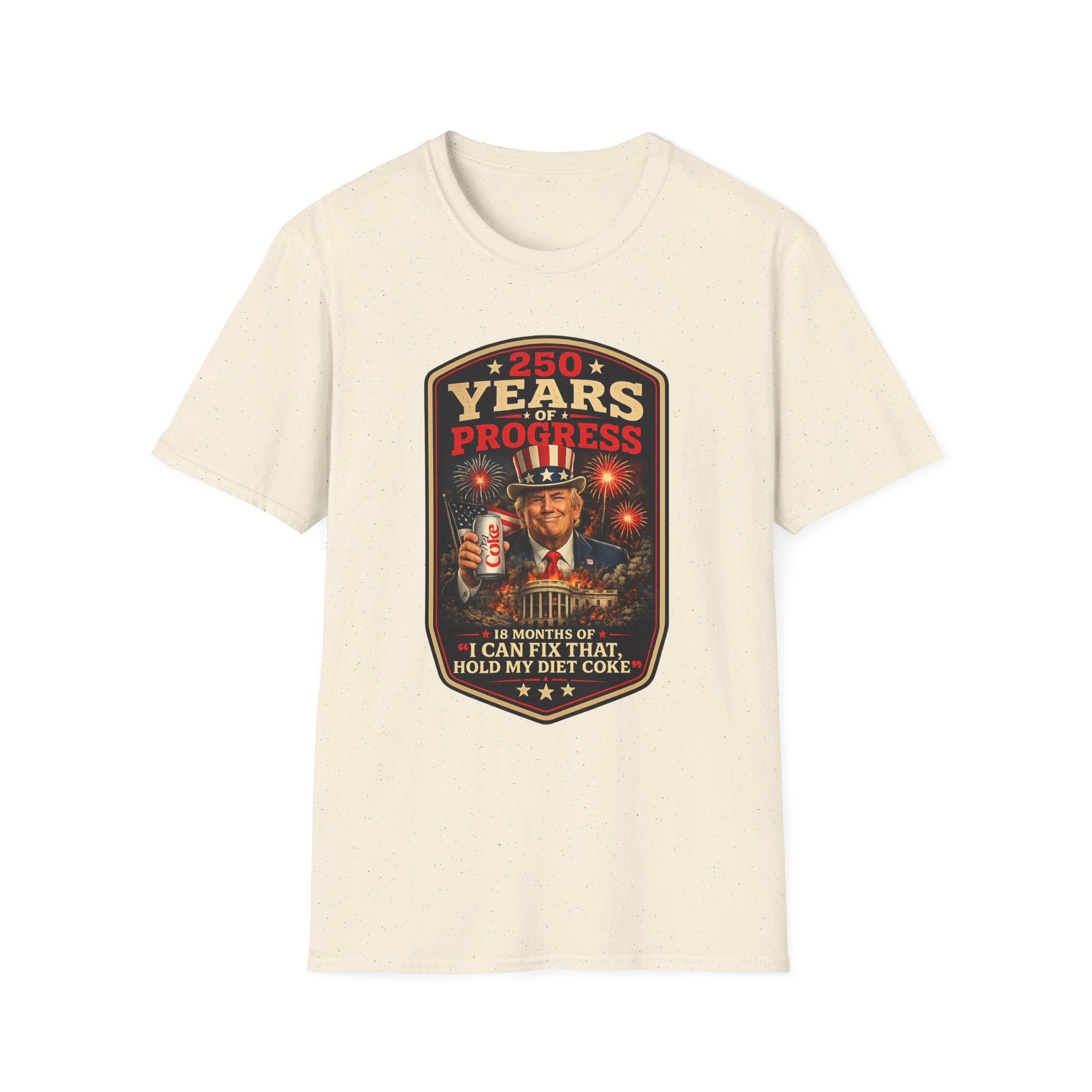 Patriotic Retro Uncle Sam T-Shirt – "250 Years of Progress" Vintage Americana Tee