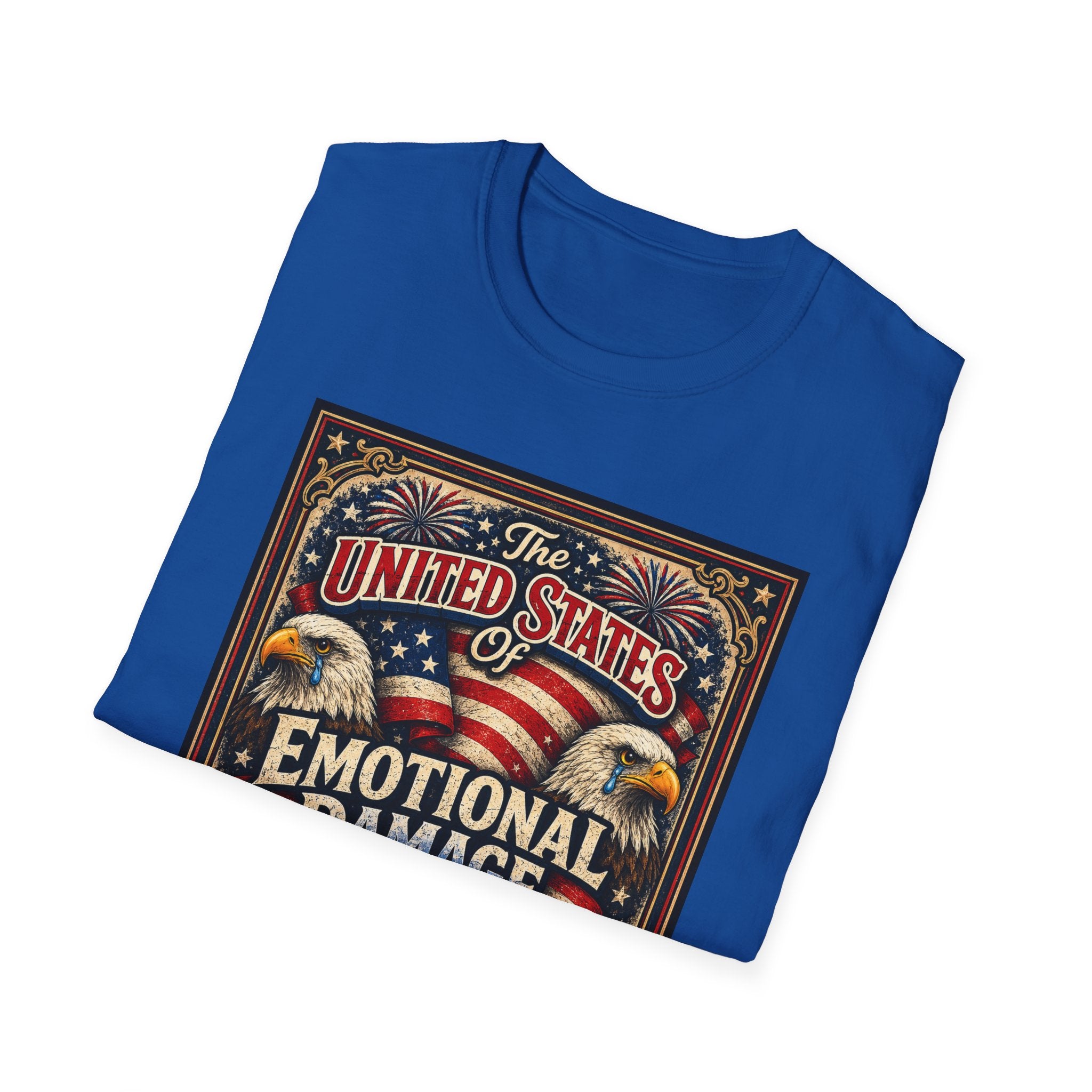 Emotional Damage Patriotic T-Shirt — "The United States of Emotional Damage" Vintage Liberty Tee