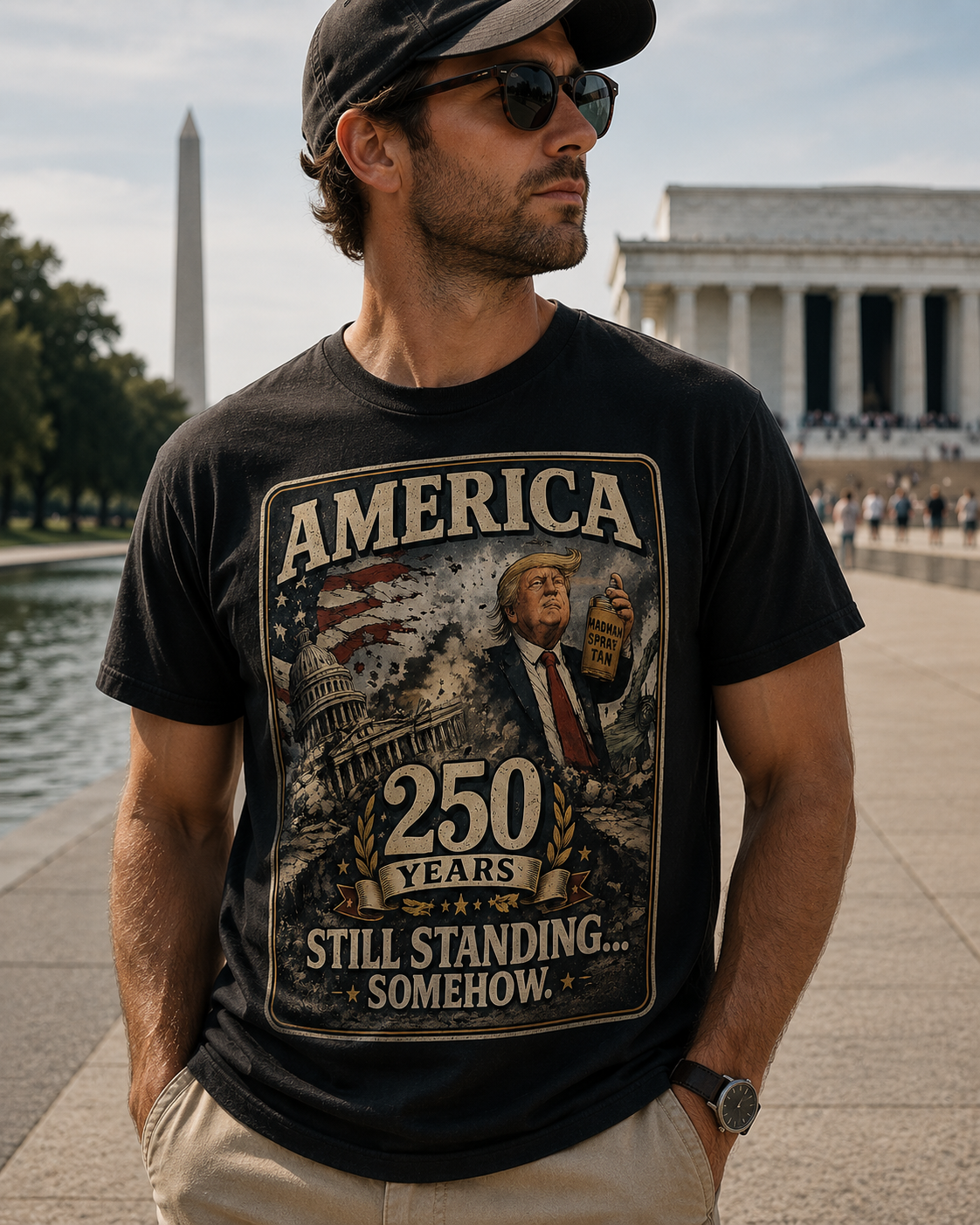 America 250 Years T-Shirt — Still Standing Patriotic Vintage Tee