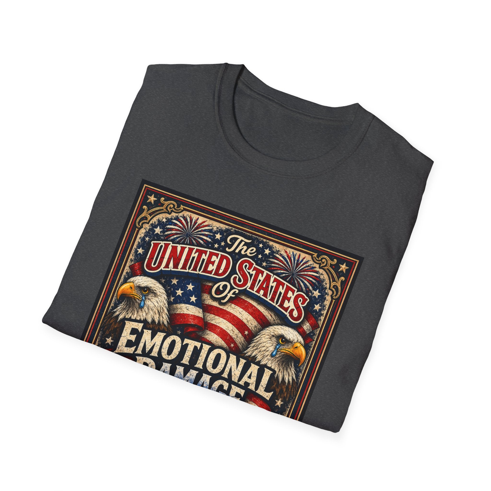 Emotional Damage Patriotic T-Shirt — "The United States of Emotional Damage" Vintage Liberty Tee