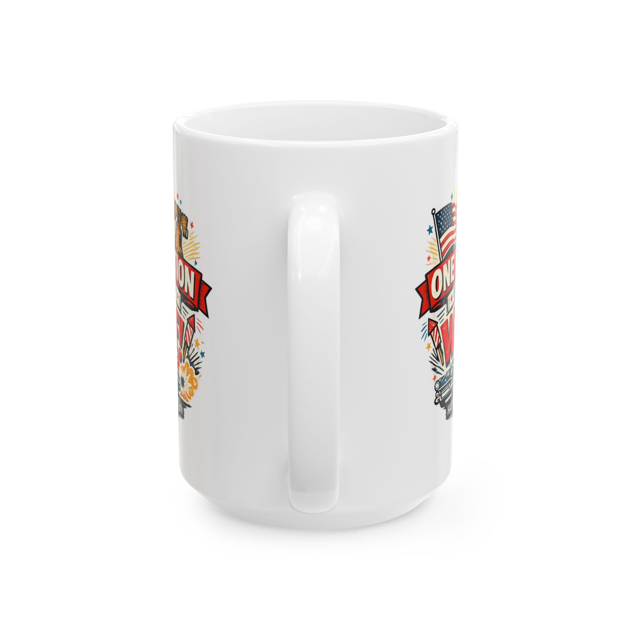 250th anniversary mug USA  — "One Nation Under WTF" Patriotic Military Coffee Cup