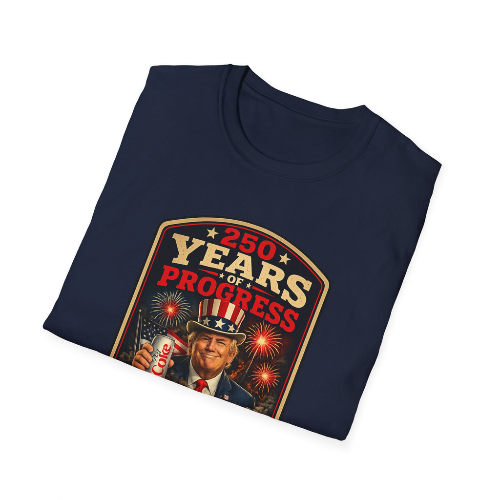 Patriotic Retro Uncle Sam T-Shirt – "250 Years of Progress" Vintage Americana Tee