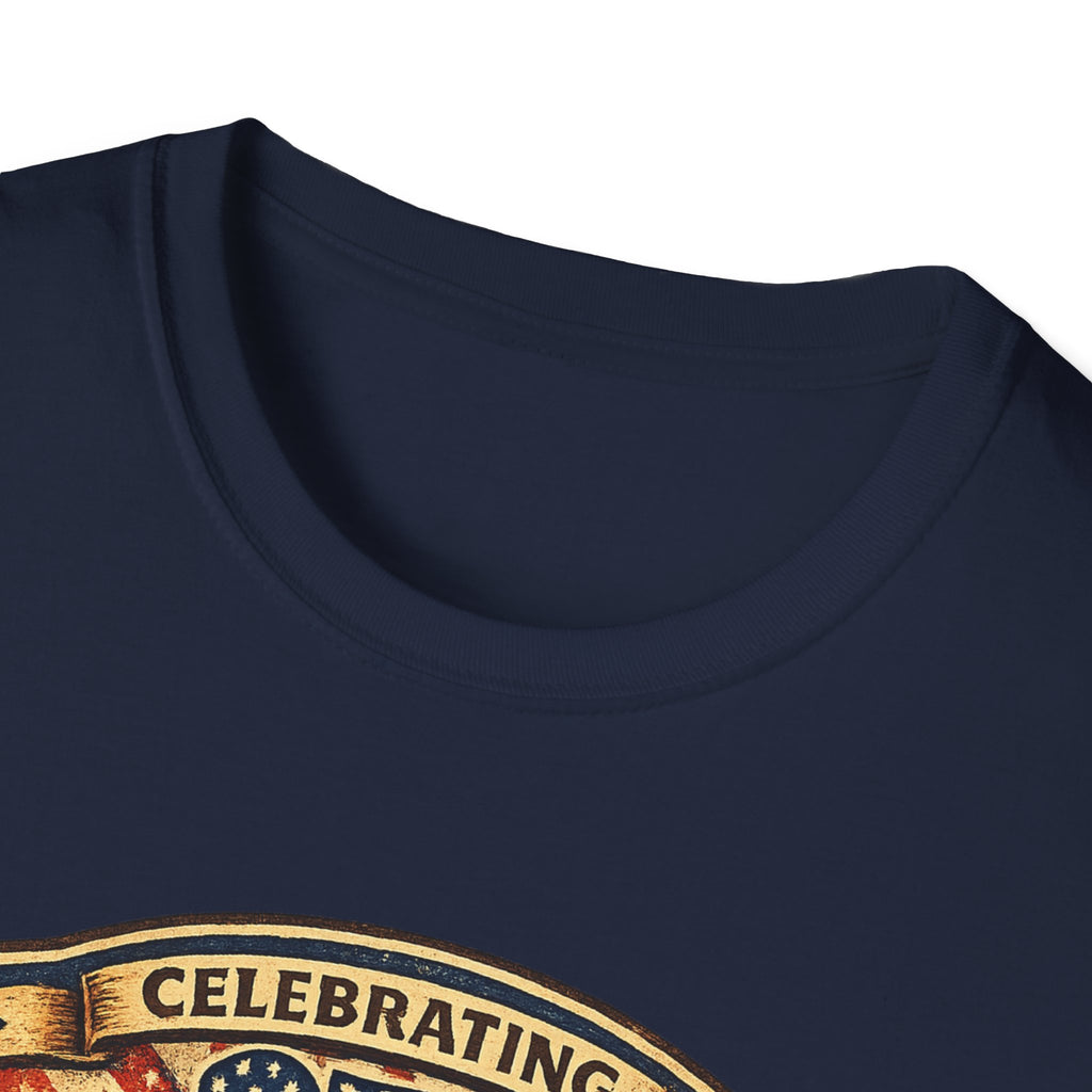 Liberty & Justice And Low Level Panic 250th Anniversary T-Shirt — Vintage Independence Celebration Tee