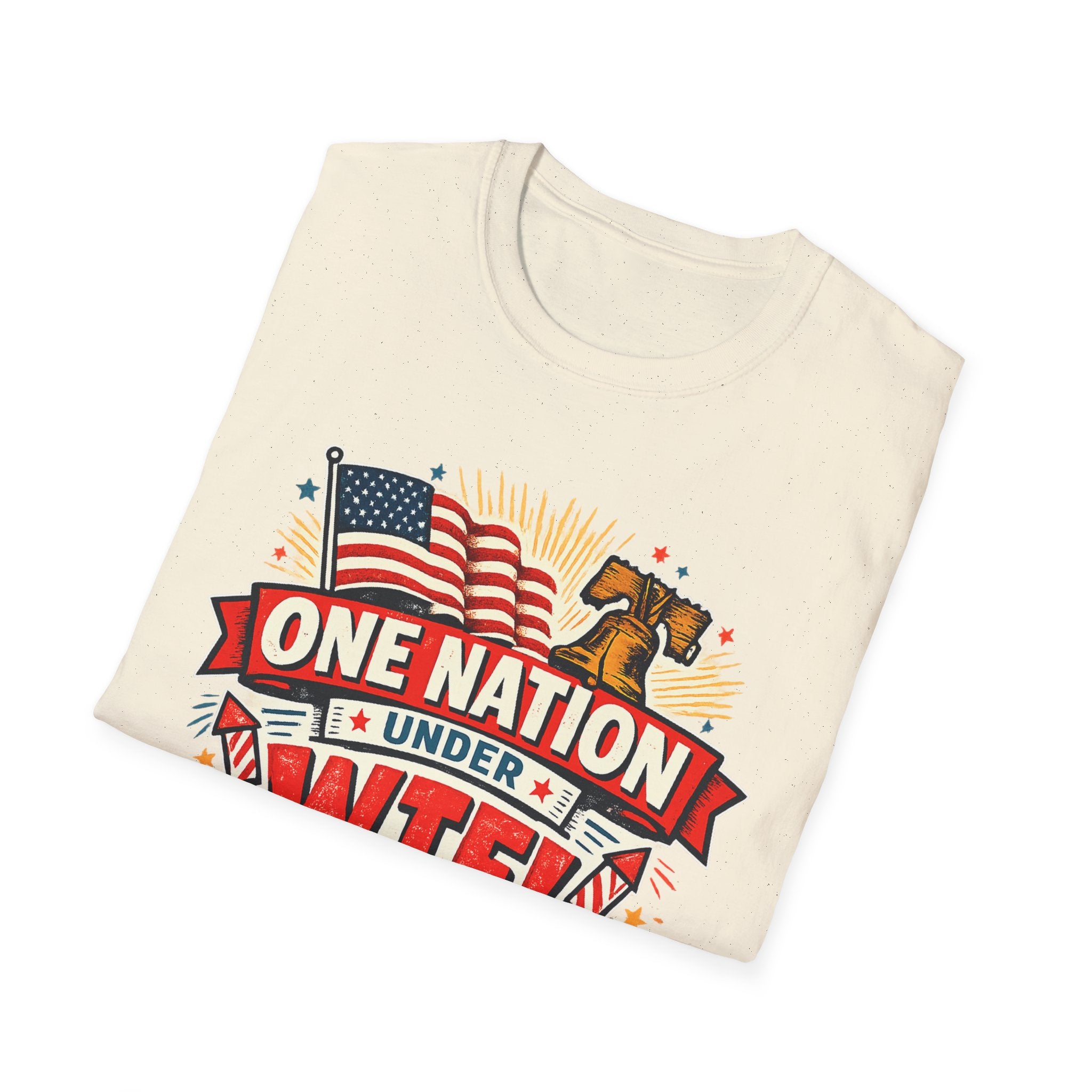 T-Shirt — One Nation Under WTF! Patriotic 250th Anniversary Graphic Tee