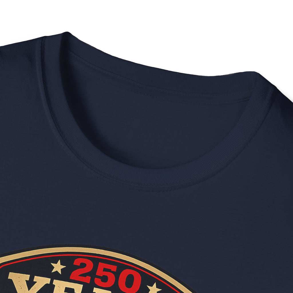 Patriotic Retro Uncle Sam T-Shirt – "250 Years of Progress" Vintage Americana Tee