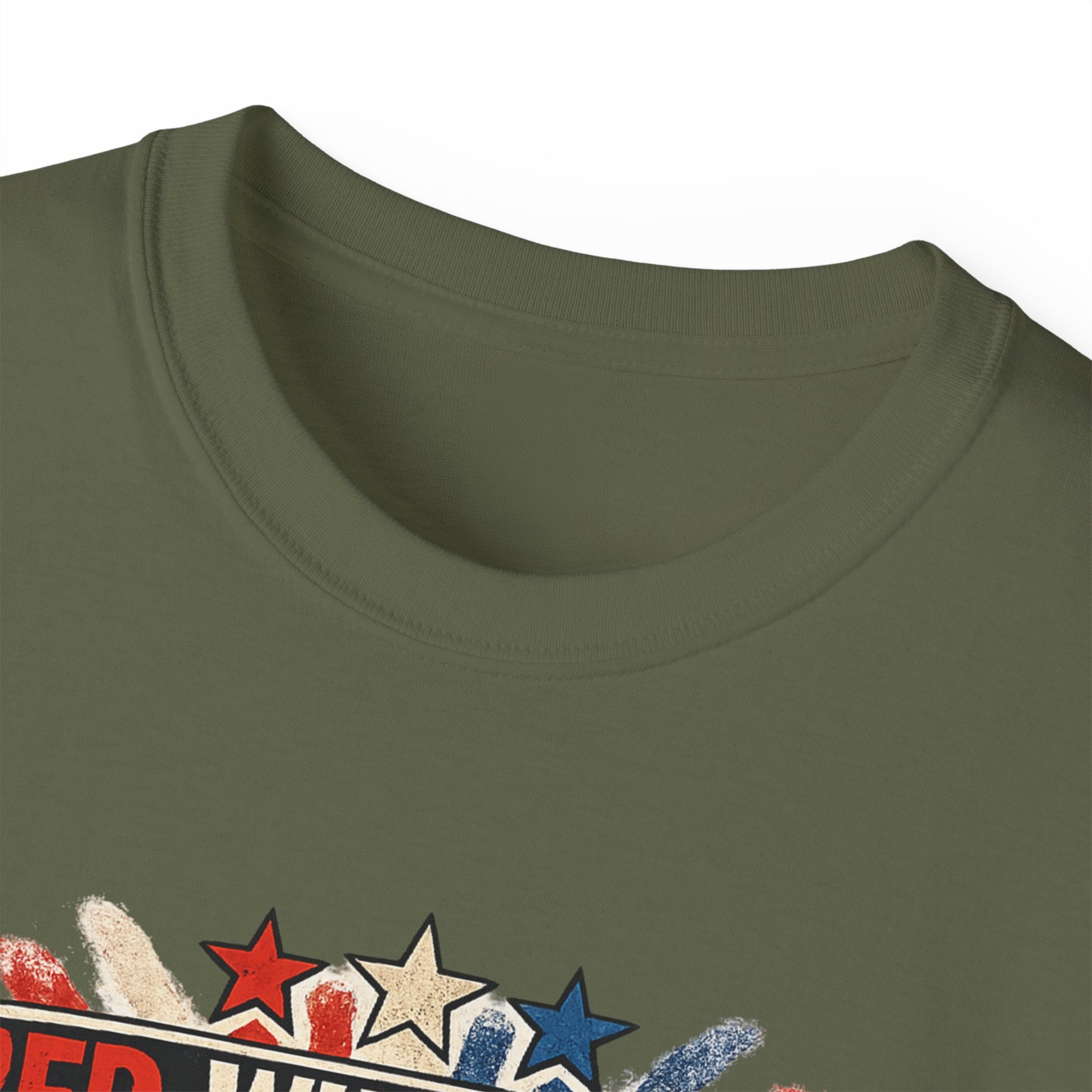 Patriotic 'Red White and Blue Screen of Death' Graphic Tee