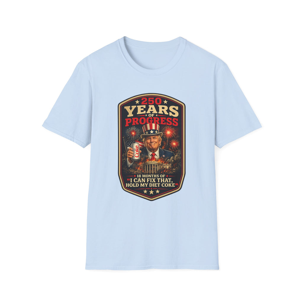Patriotic Retro Uncle Sam T-Shirt – "250 Years of Progress" Vintage Americana Tee