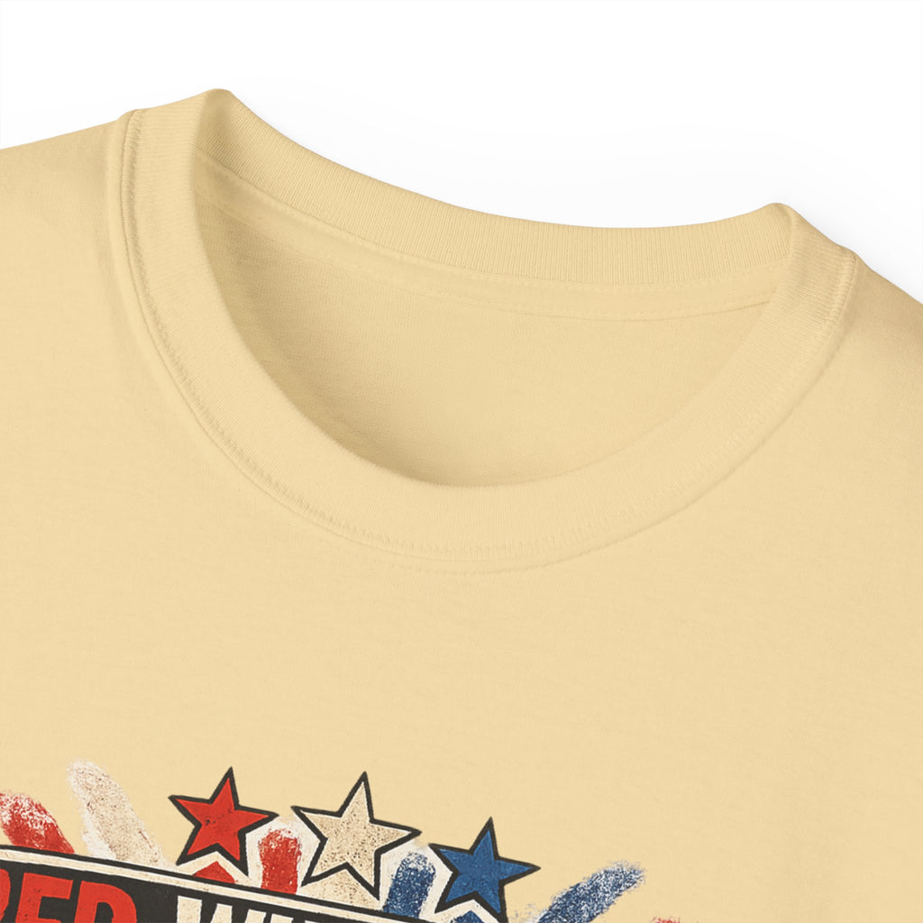 Patriotic 'Red White and Blue Screen of Death' Graphic Tee