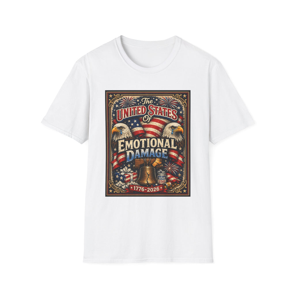 Emotional Damage Patriotic T-Shirt — "The United States of Emotional Damage" Vintage Liberty Tee