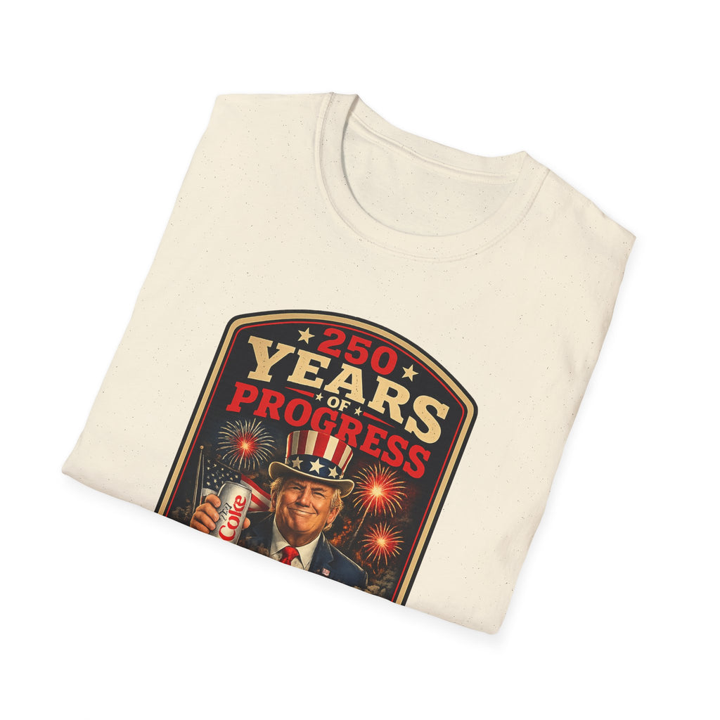 Patriotic Retro Uncle Sam T-Shirt – "250 Years of Progress" Vintage Americana Tee