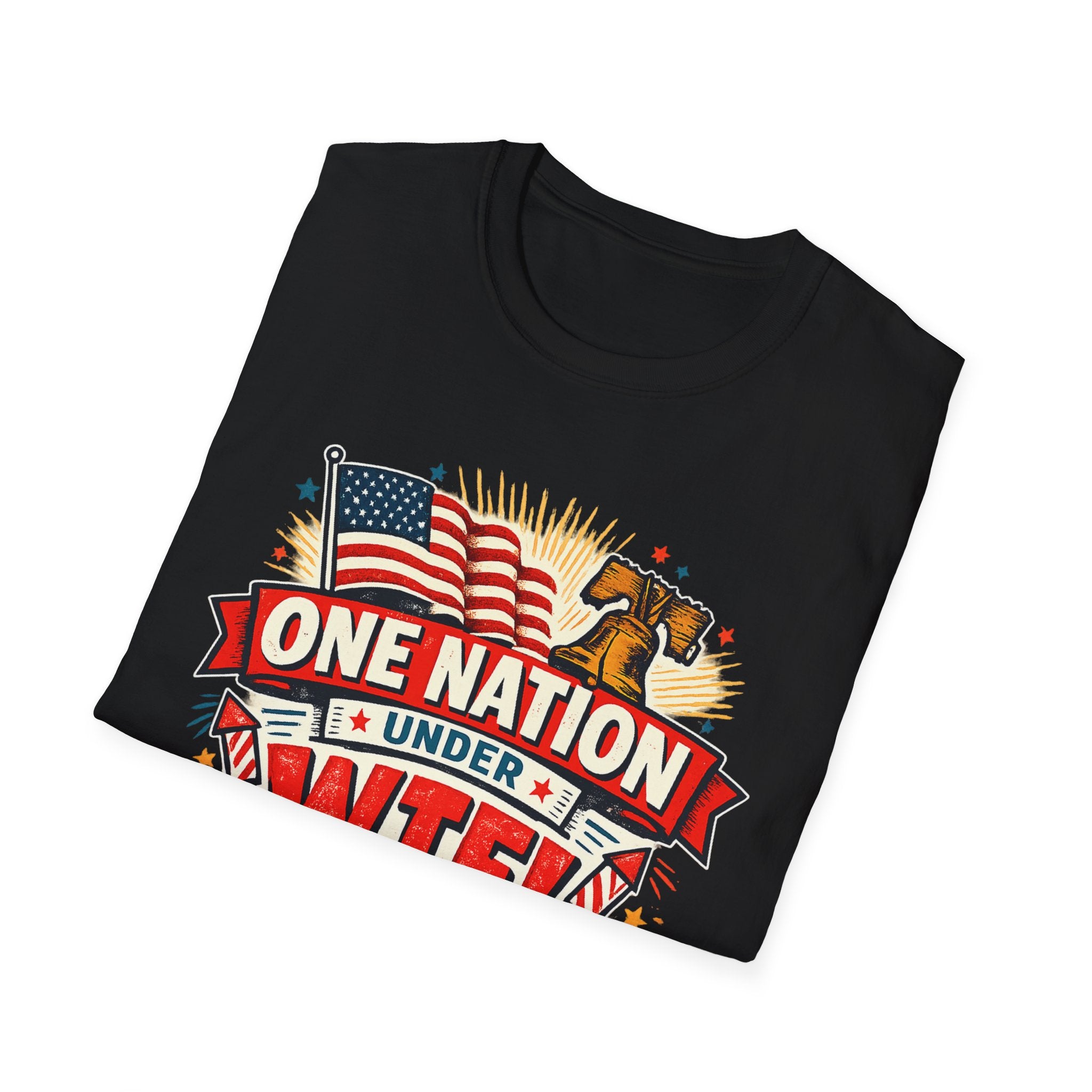 T-Shirt — One Nation Under WTF! Patriotic 250th Anniversary Graphic Tee