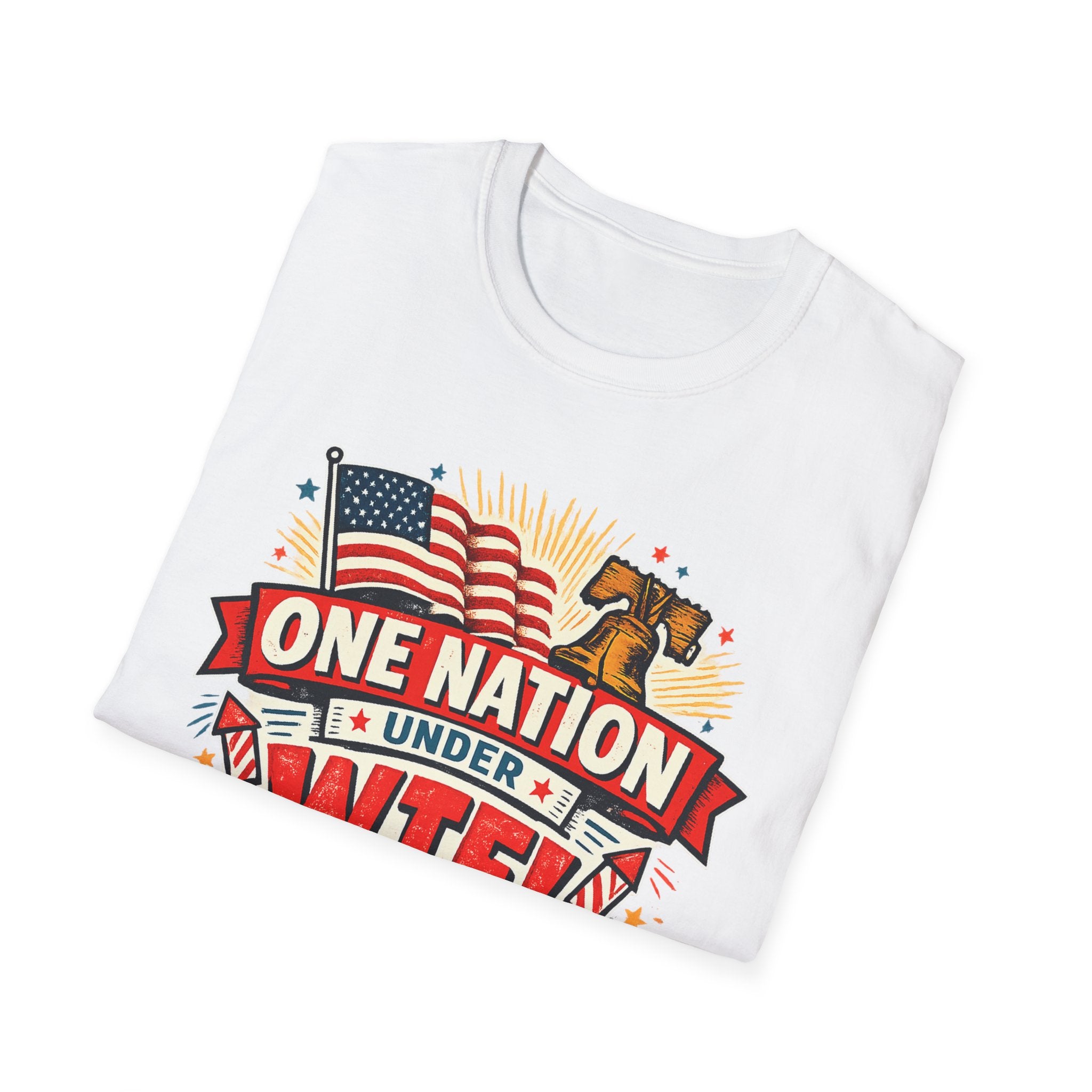 T-Shirt — One Nation Under WTF! Patriotic 250th Anniversary Graphic Tee